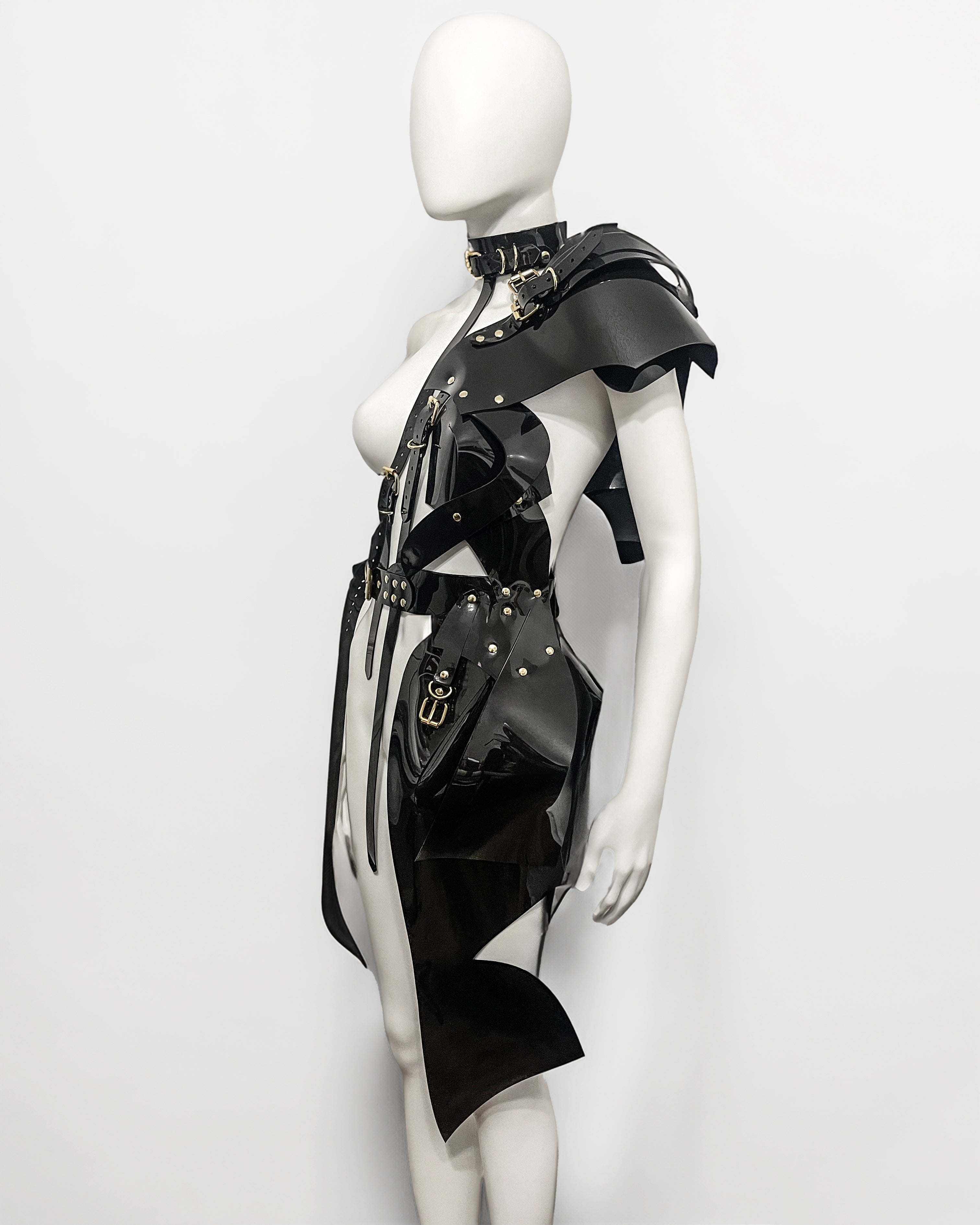 Jivomir Domoustchiev sculpture half dress superhero cosplay luxury future design love modernity vegan couture