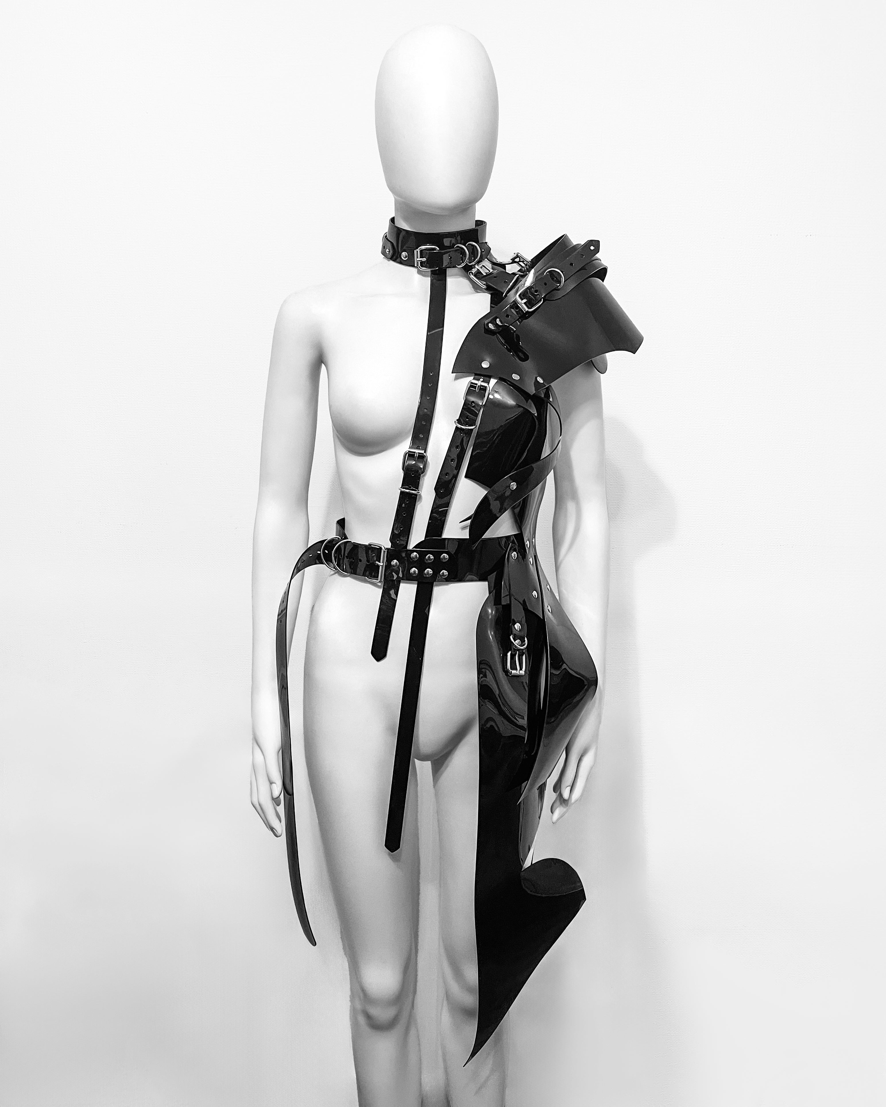 Jivomir Domoustchiev sculpture half dress superhero cosplay luxury future design love modernity vegan couture