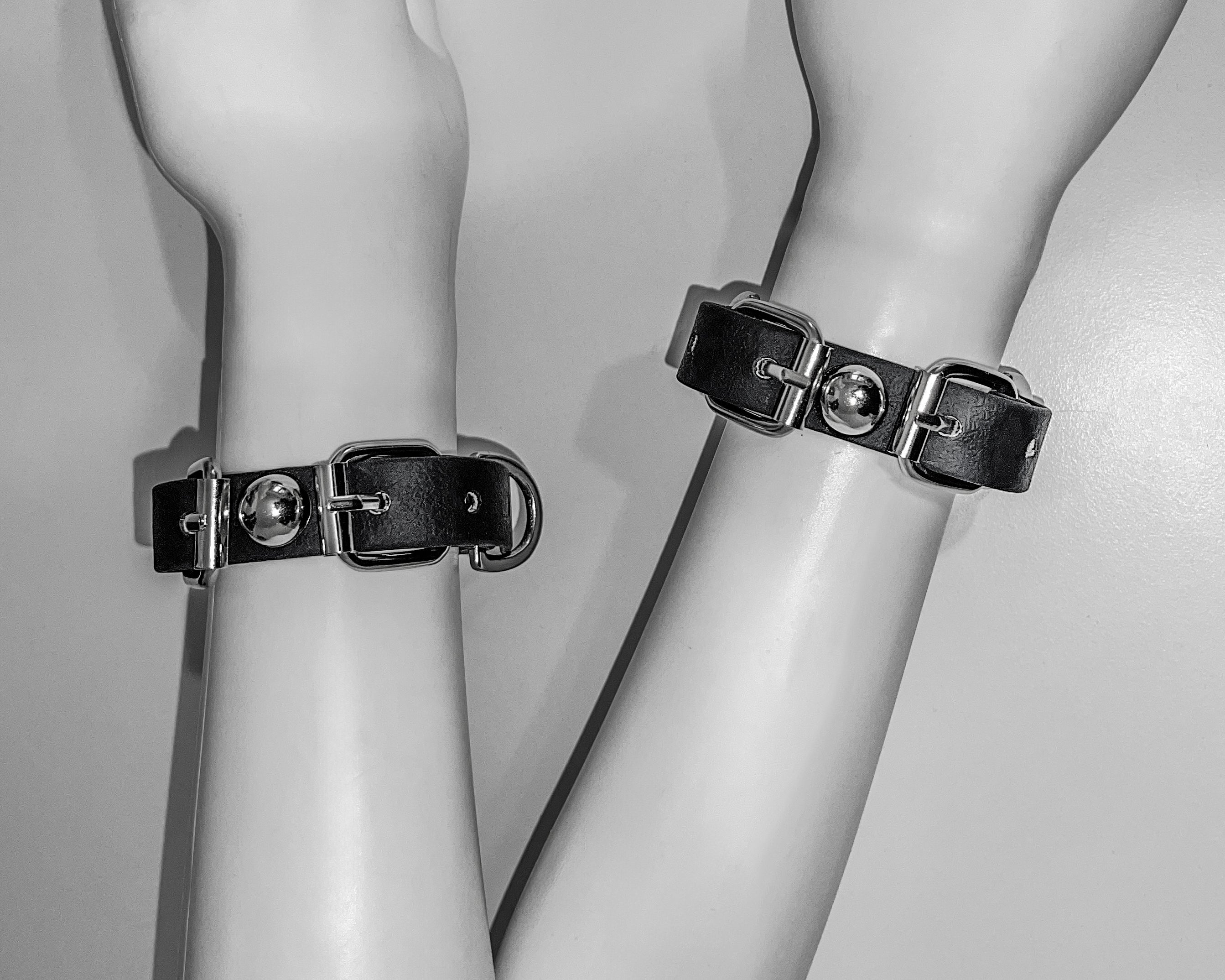 Jivomir Domoustchiev dom cuffs vegan rubberised must have fashion accessories kink designer luxury 