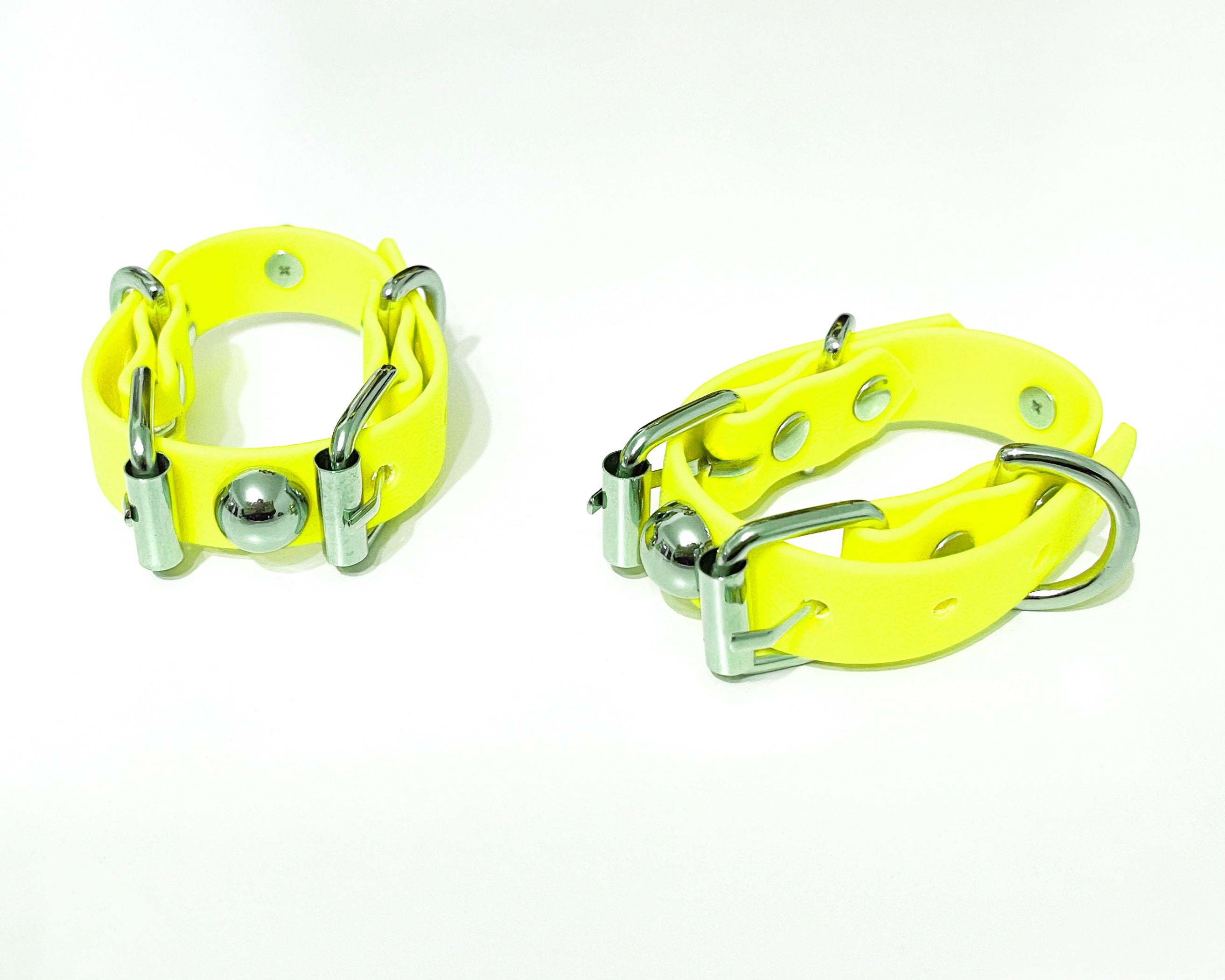 Jivomir Domoustchiev dom cuffs vegan rubberised must have fashion accessories kink designer luxury 