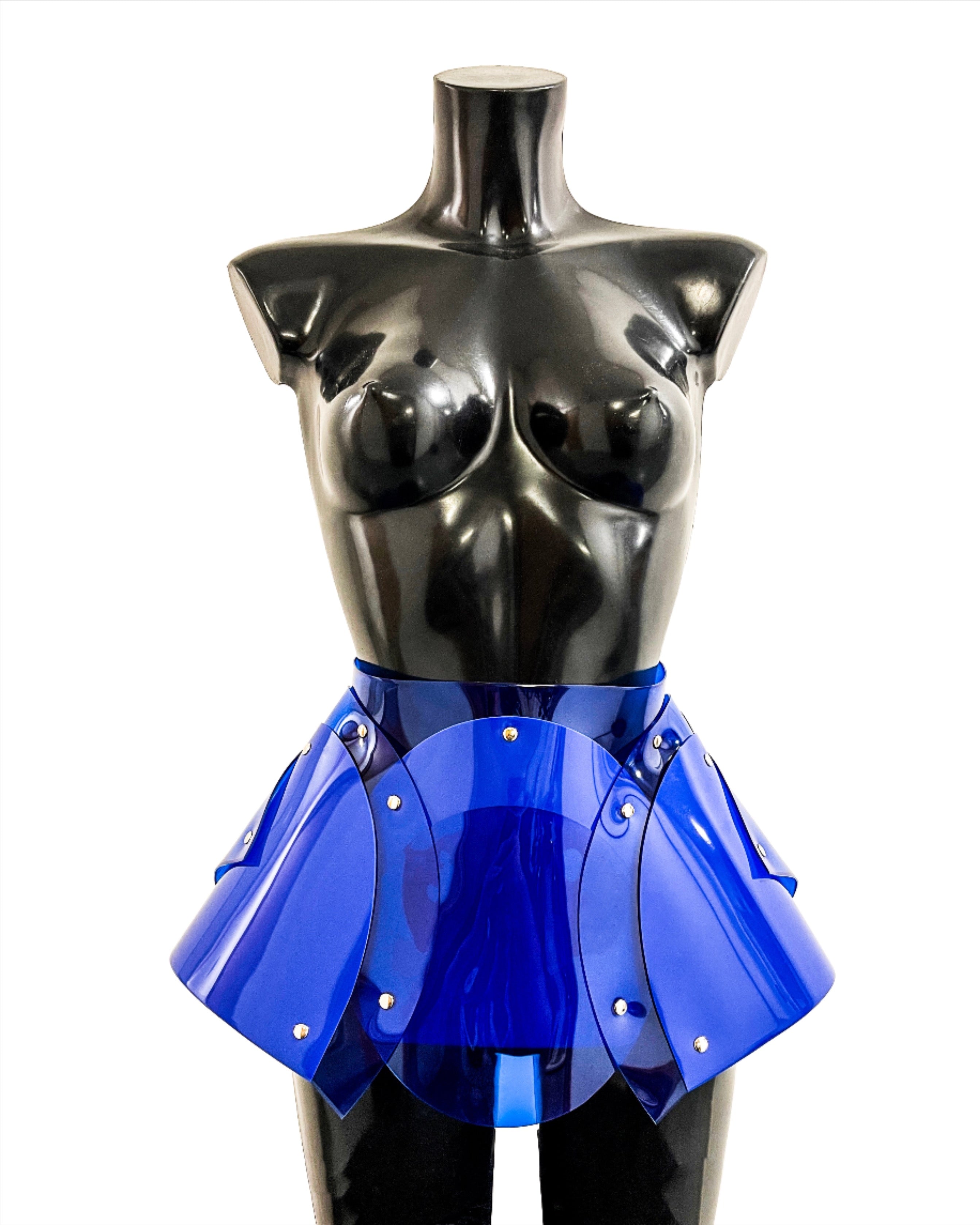 Jivomir Domoustchiev vegan vinyl pvc fashion wearable sculpture hand crafted to order only in East London Atelier independent luxury brand