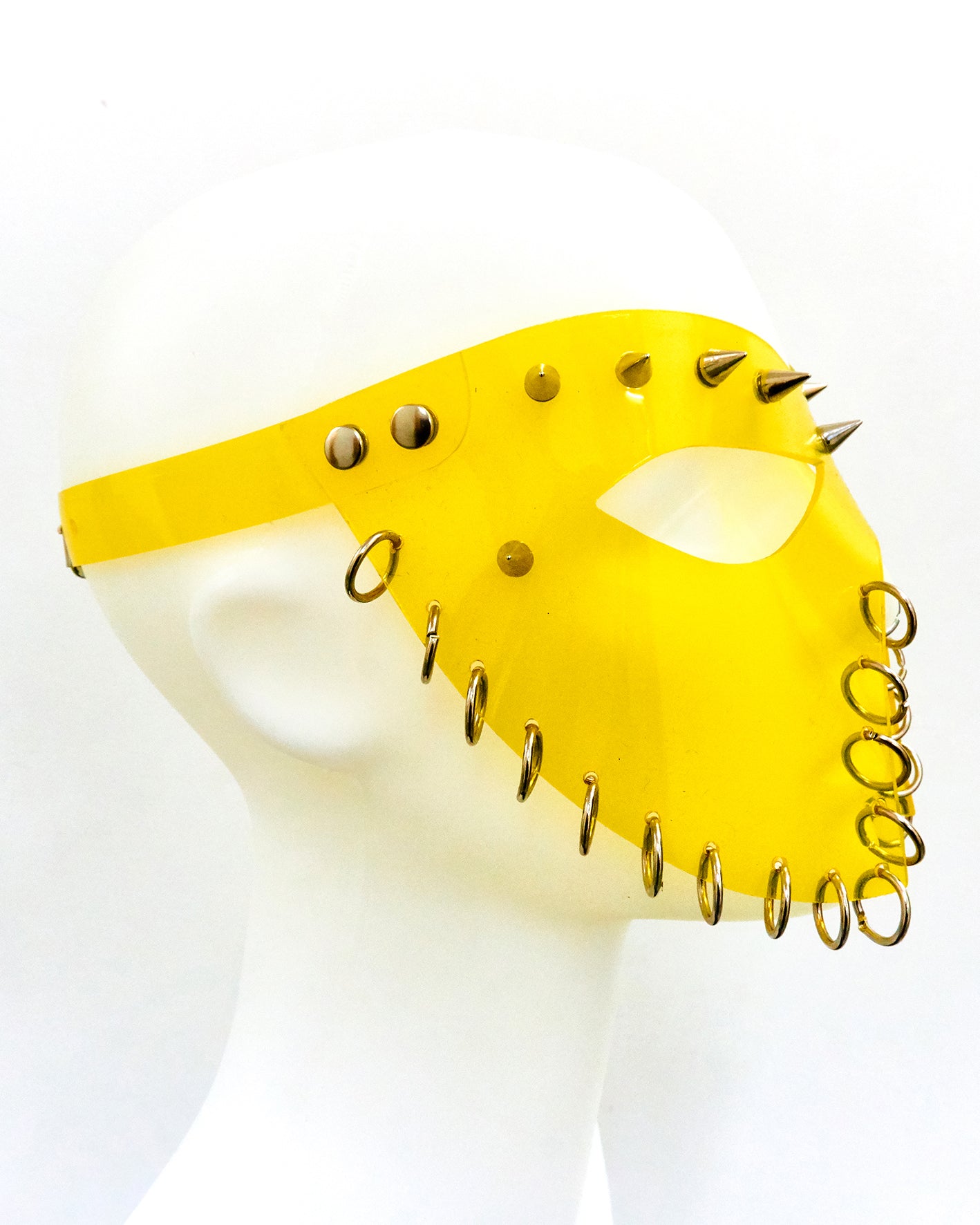 Jivomir Domoustchiev We are all Superhero's vegan vinyl studded mask carnival mardi gras cosplay  Edit alt text