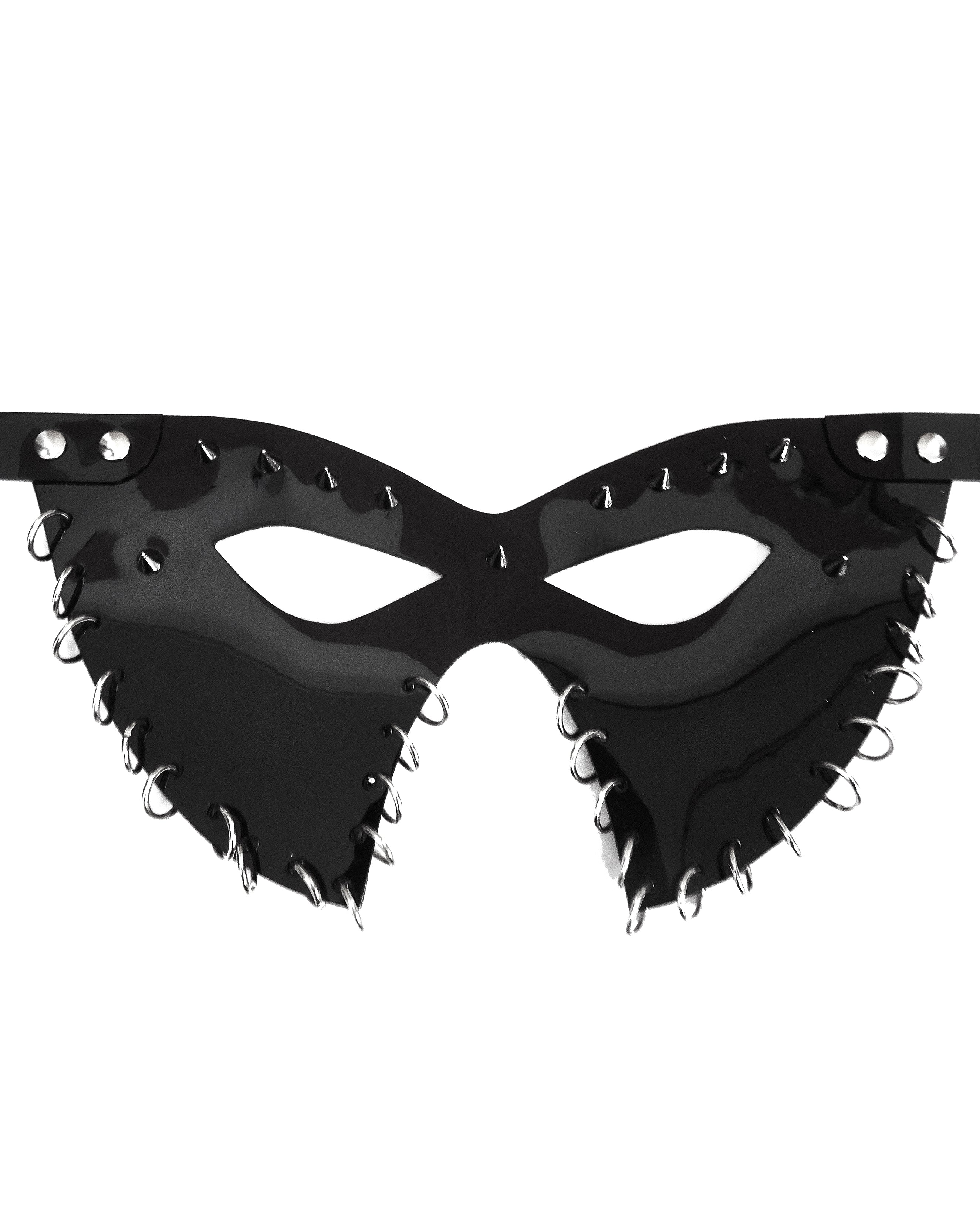 Jivomir Domoustchiev We are all Superhero's vegan vinyl studded mask carnival mardi gras cosplay  Edit alt text